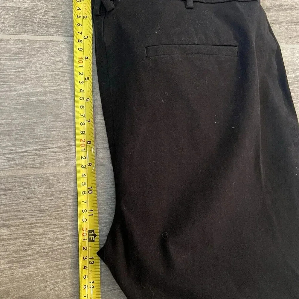 Maeve by Anthropologie Women’s Black Dress Pants Size 10 Black Cropped Stretch - Picture 7 of 11